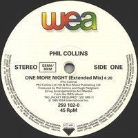 Phil Collins : One More Night (Extended Mix) (12")
