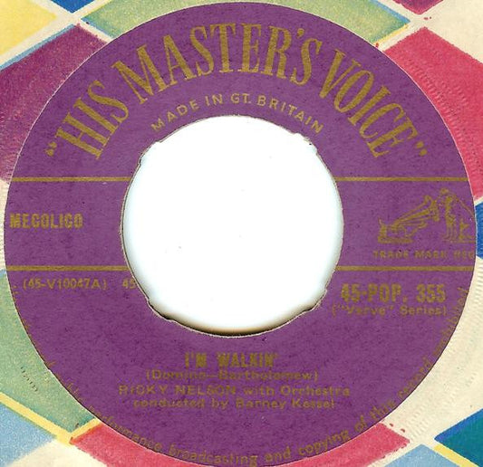 Ricky Nelson (2) : I'm Walking / A Teenager's Romance (7")