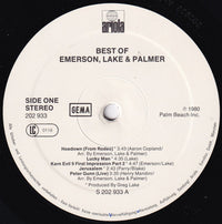 Emerson, Lake & Palmer : The Best Of Emerson Lake & Palmer (LP, Comp)