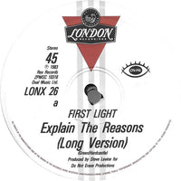 1st Light* : Explain The Reasons (18 Minutes Of First Light) (12", Single)