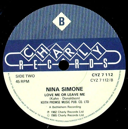Nina Simone : My Baby Just Cares For Me (7", Single, Mat)