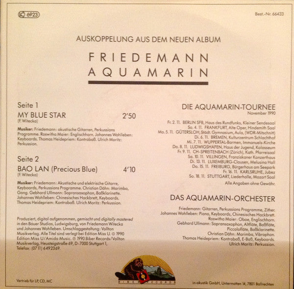 Friedemann : My Blue Star (7", Single)