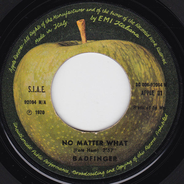 Badfinger : No Matter What (7", Single)