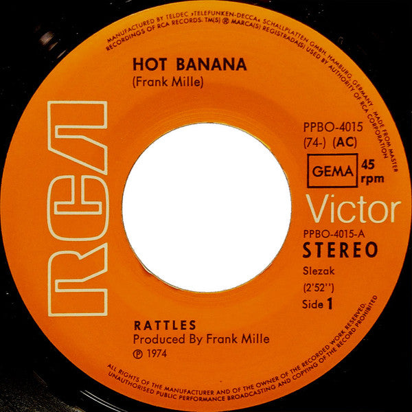 Rattles* : Hot Banana / Countryman's Blues (7", Single)