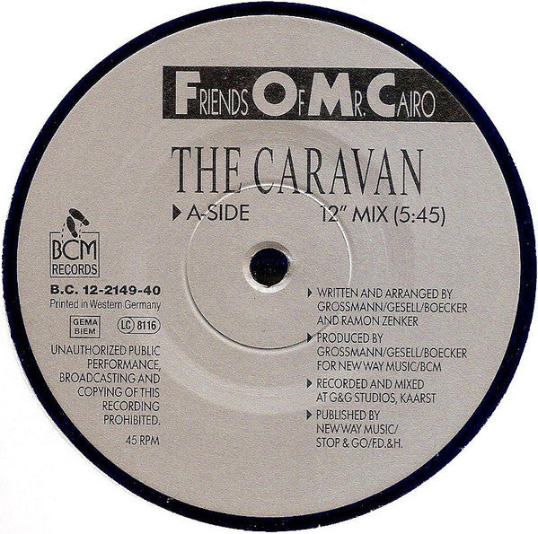 Friends Of Mr. Cairo : The Caravan (12")