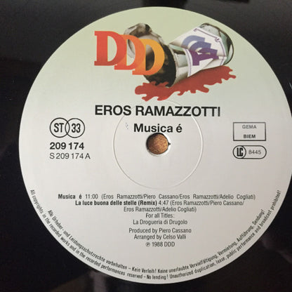 Eros Ramazzotti : Musica È (LP, Album)
