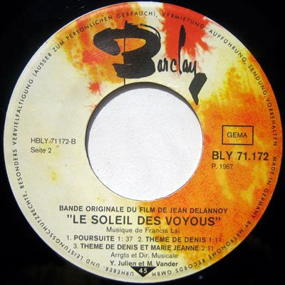 Francis Lai : Action-Man (7", EP)