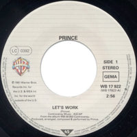 Prince : Let's Work (7", Single)