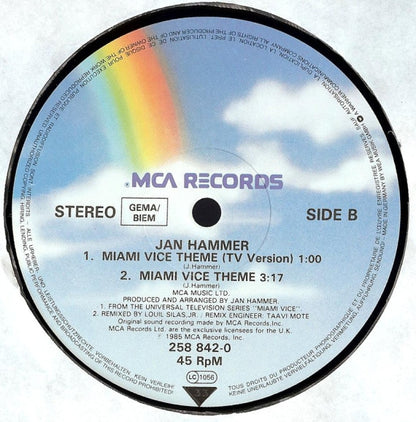 Jan Hammer : Miami Vice Theme (12")