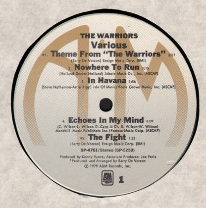 Various Artists* : The Warriors (The Original Motion Picture Soundtrack) (LP, Album, Ind)