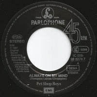 Pet Shop Boys : Always On My Mind (7", Single)