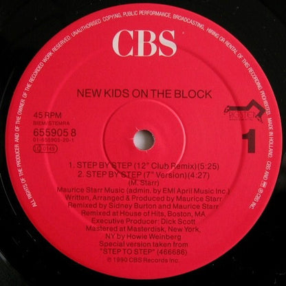 New Kids On The Block : Step By Step (12", Maxi)