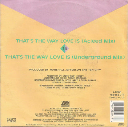 Ten City : That's The Way Love Is (7", Single)