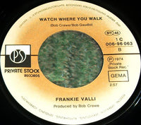 Frankie Valli : My Eyes Adored You (7", Single)