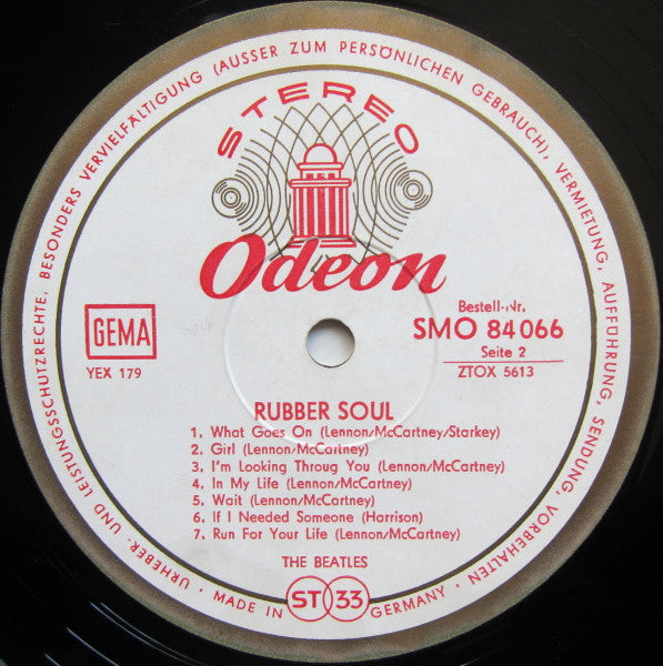 The Beatles : Rubber Soul (LP, Album)