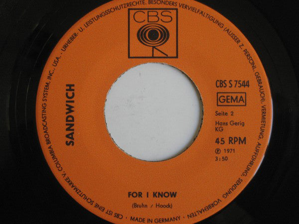 Sandwich (3) : Silly Milly (7", Single)