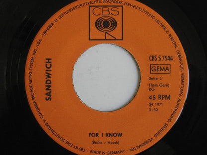 Sandwich (3) : Silly Milly (7", Single)