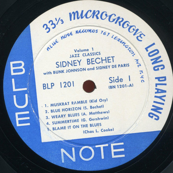 Sidney Bechet : Jazz Classics Volume 1 (LP, Mono)