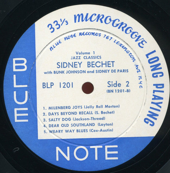 Sidney Bechet : Jazz Classics Volume 1 (LP, Mono)