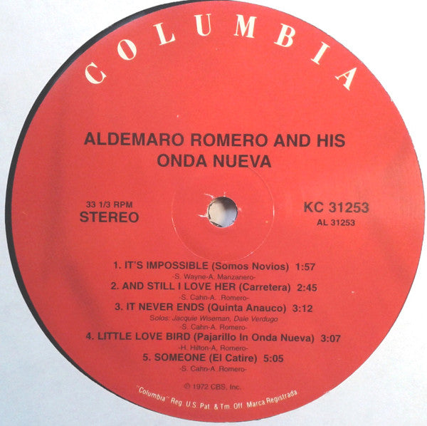 Aldemaro Romero Y Su Onda Nueva : Aldemaro Romero And His Onda Nueva (LP, Album, RE)