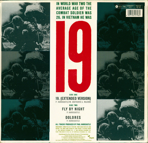 Paul Hardcastle : 19 (Extended Version) (12", Maxi)