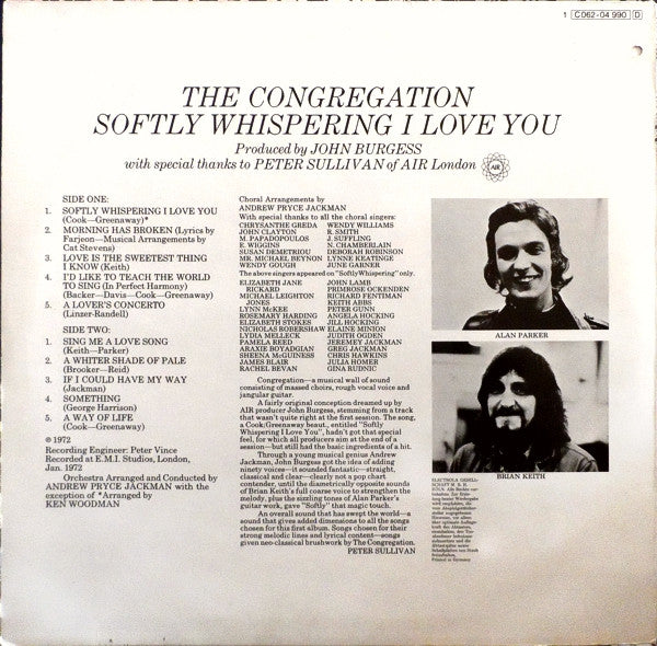 Congregation (2) : Softly Whispering I Love You (LP, Album)