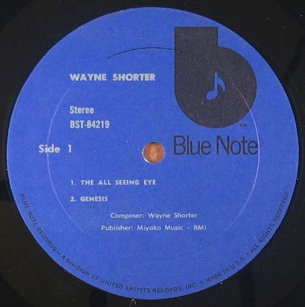 Wayne Shorter : The All Seeing Eye (LP, Album, RE, RP)