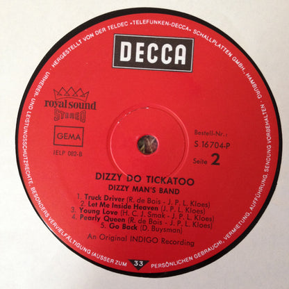 Dizzy Man's Band : Dizzy Do Tickatoo (LP, Album)