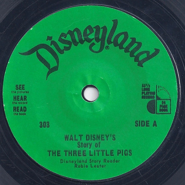 Robie Lester : Story Of The Three Little Pigs (7", Red)