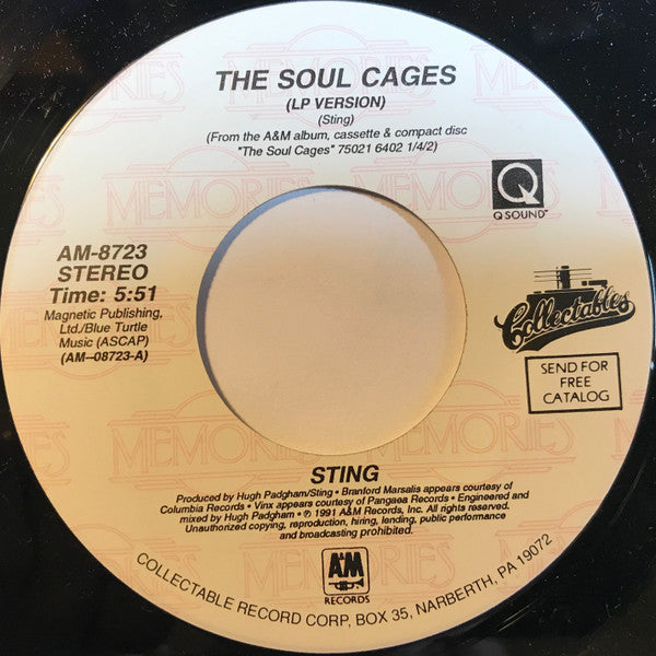 Sting : The Soul Cages / Why Should I Cry For You? (7")