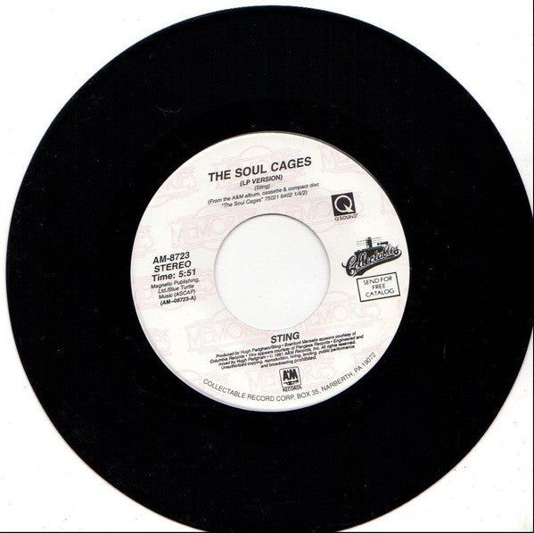 Sting : The Soul Cages / Why Should I Cry For You? (7")