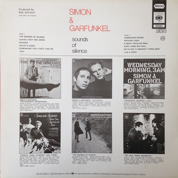 Simon & Garfunkel : Sounds Of Silence (LP, Album, RE)