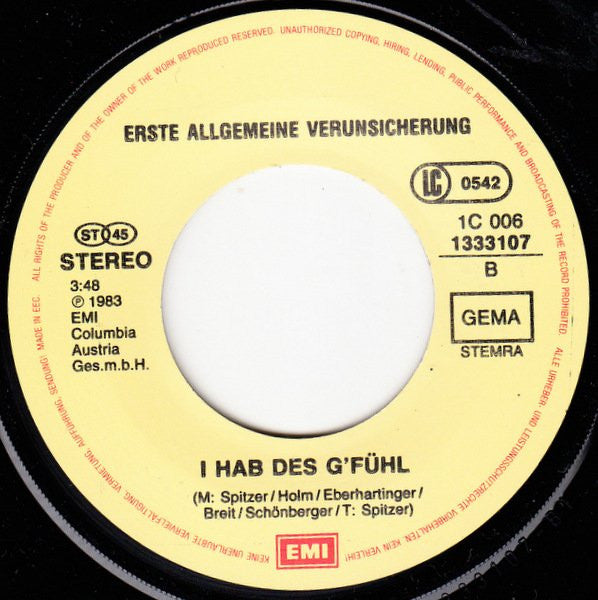 Erste Allgemeine Verunsicherung* : Der Alpen-Rap (7", Single)