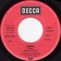 John Miles : Music (7", Single)