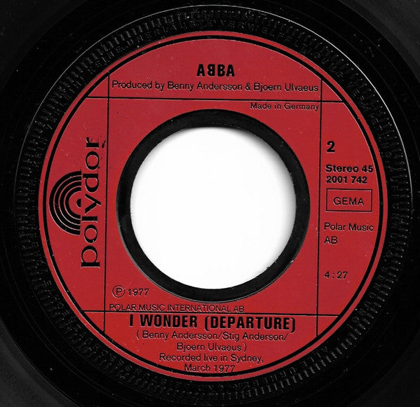 ABBA : The Name Of The Game / I Wonder (Departure) (7", Single)