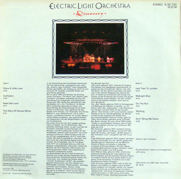 Electric Light Orchestra : Discovery (LP, Album, RP, Blu)