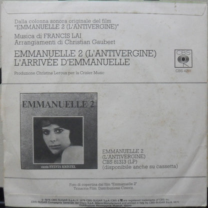 Francis Lai : Emmanuelle 2 (L'Antivergine) (7")