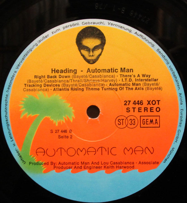 Automatic Man : Automatic Man (LP, Album, Emb)