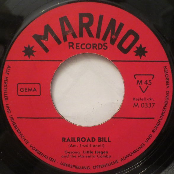Little Jürgen And The Marsella Combo : Railroad Bill / Worried Man Blues (7", Single)