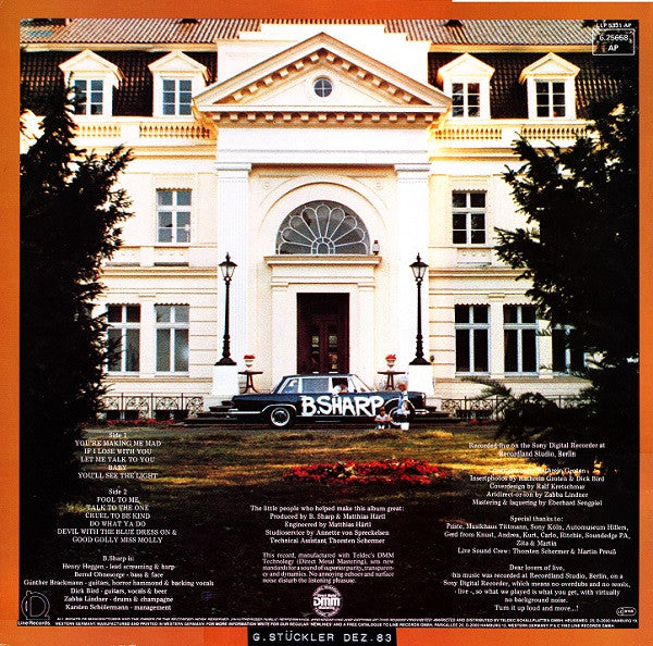 B.Sharp (2) : You're Making Me Mad (LP, Album)