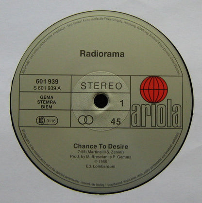 Radiorama : Chance To Desire (12", Maxi)
