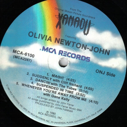 Electric Light Orchestra / Olivia Newton-John : Xanadu (From The Original Motion Picture Soundtrack) (LP, Album, RP, Pin)