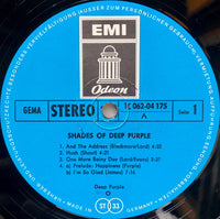 Deep Purple : Shades Of Deep Purple (LP, Album)