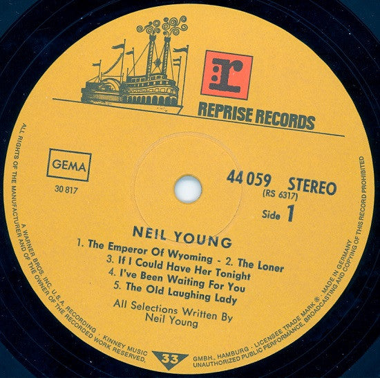 Neil Young : Neil Young (LP, Album, RE)