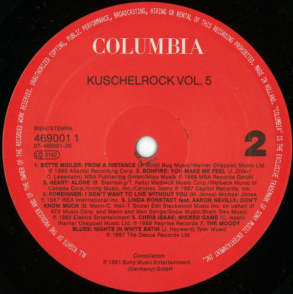 Various : Kuschelrock 5 (2xLP, Comp)