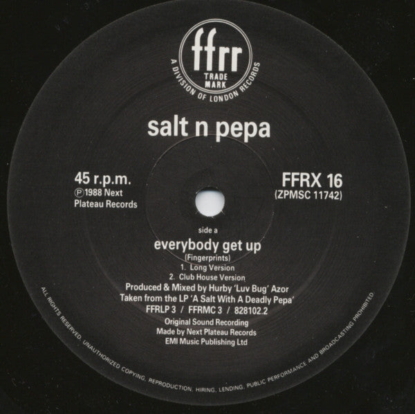 Salt-N-Pepa* : Get Up Everybody / Twist & Shout (12")