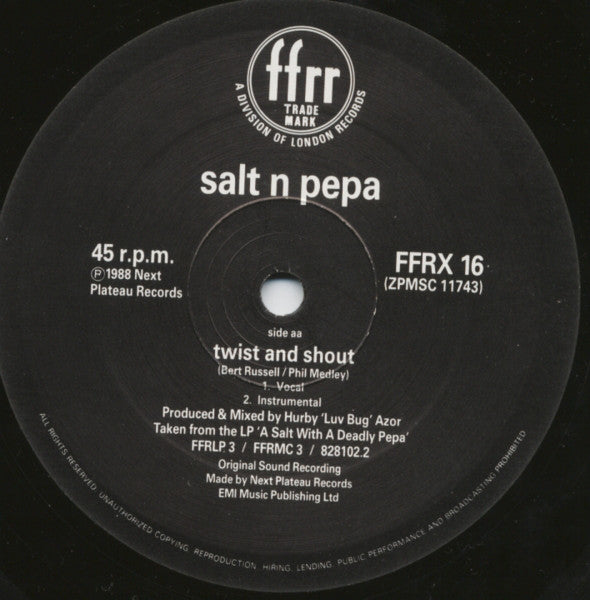 Salt-N-Pepa* : Get Up Everybody / Twist & Shout (12")