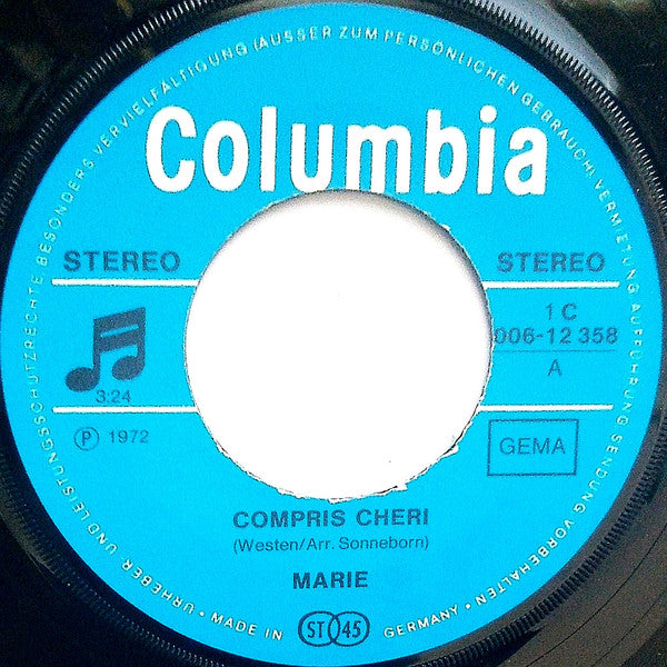 Marie (3) : Compris Cheri (7", Single)