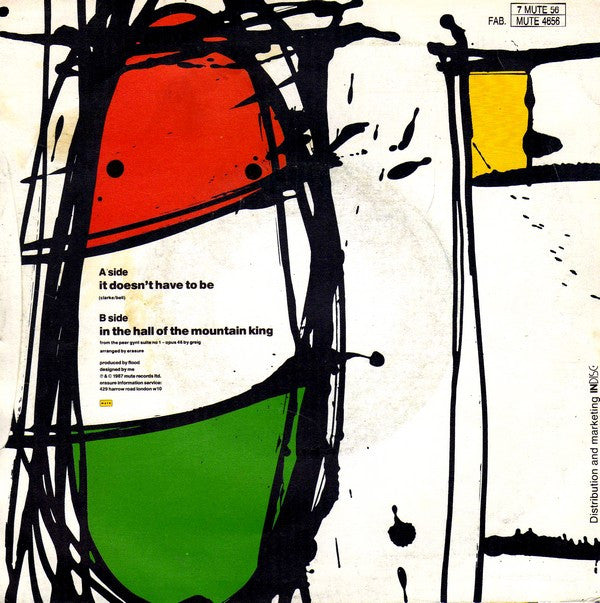 Erasure : It Doesn't Have To Be (7", Single)