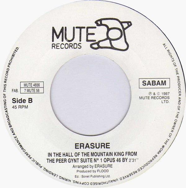 Erasure : It Doesn't Have To Be (7", Single)